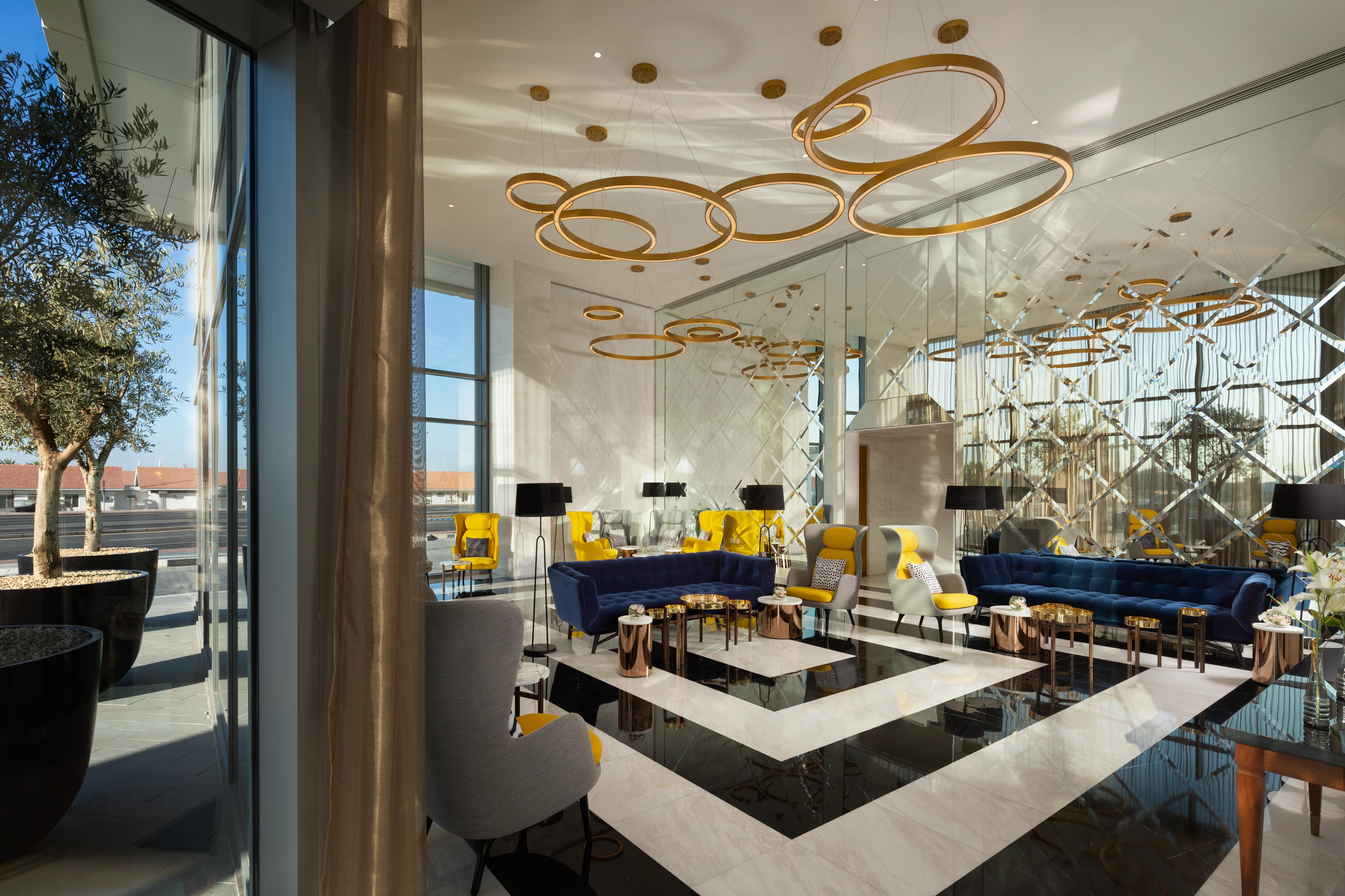 두바이 밀레니엄 아트리아 비즈니스 베이 아파트 호텔 외부 사진 The interior of the hotel