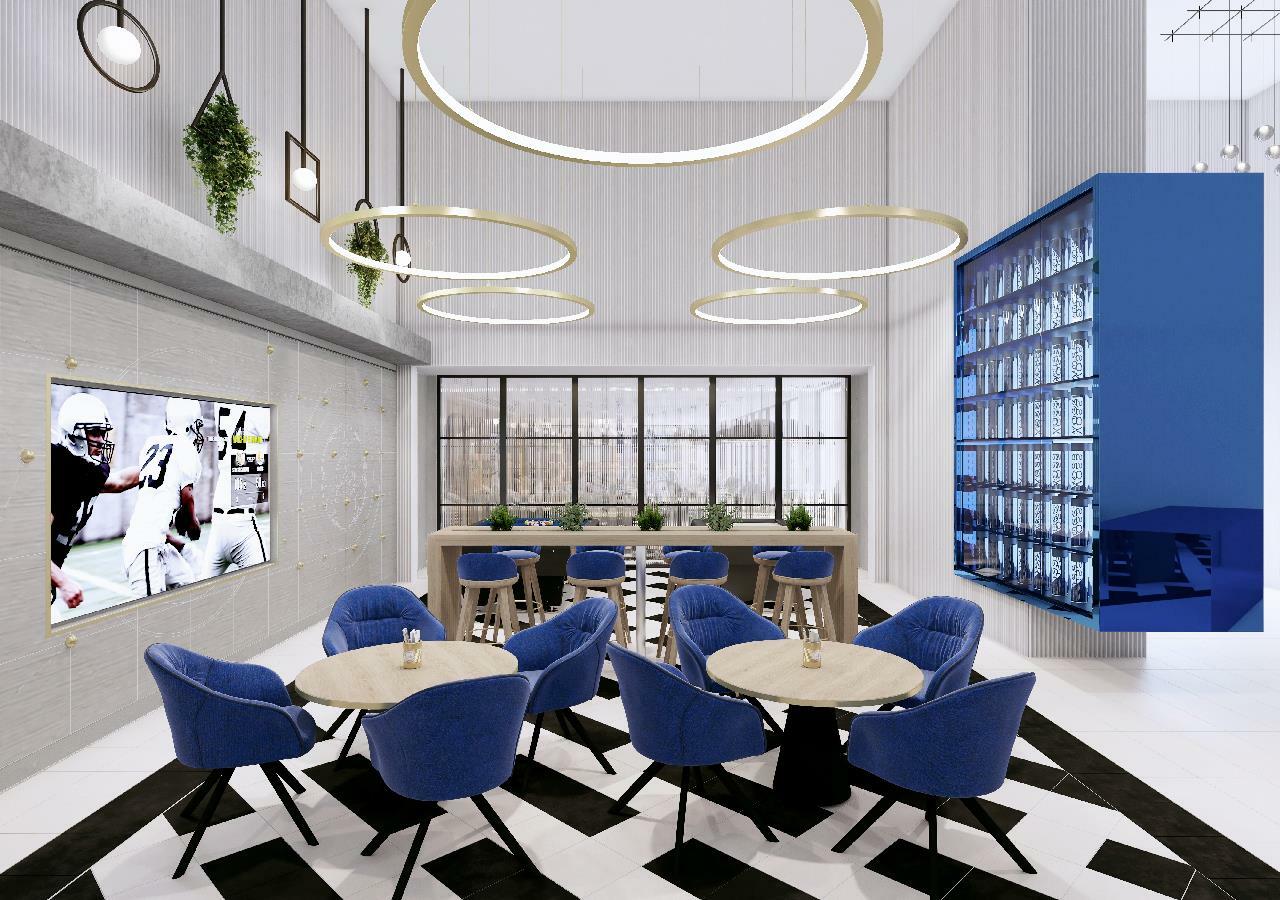 두바이 밀레니엄 아트리아 비즈니스 베이 아파트 호텔 외부 사진 The interior of the new lounge